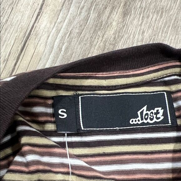 Lost Black and White Striped Long Sleeve Tee - Picture 2 of 2